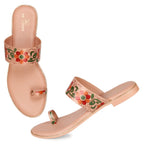 Elegant & Comfortable Batik Print Flat Fashion Slippers
