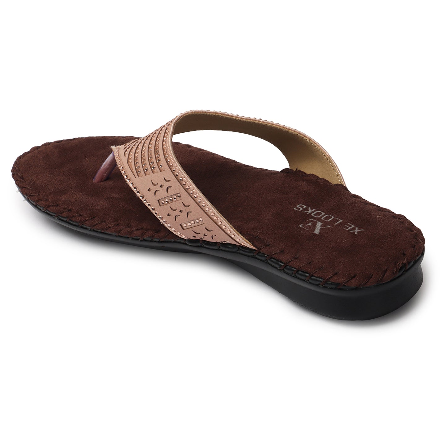 Graceful & Chic Siroski Design Comfortable Flat Doctor Slippers