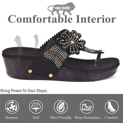 Stunning & Stylish Studded Comfortable Platform Slippers