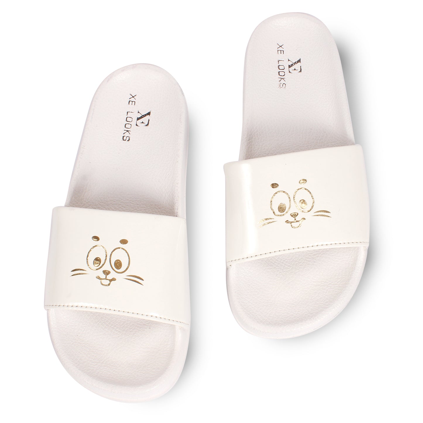 Cat Face Print Lightweight & Stylish Sliders