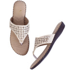 Elegant & Poised Lazer Design Cushion Doctor Slippers