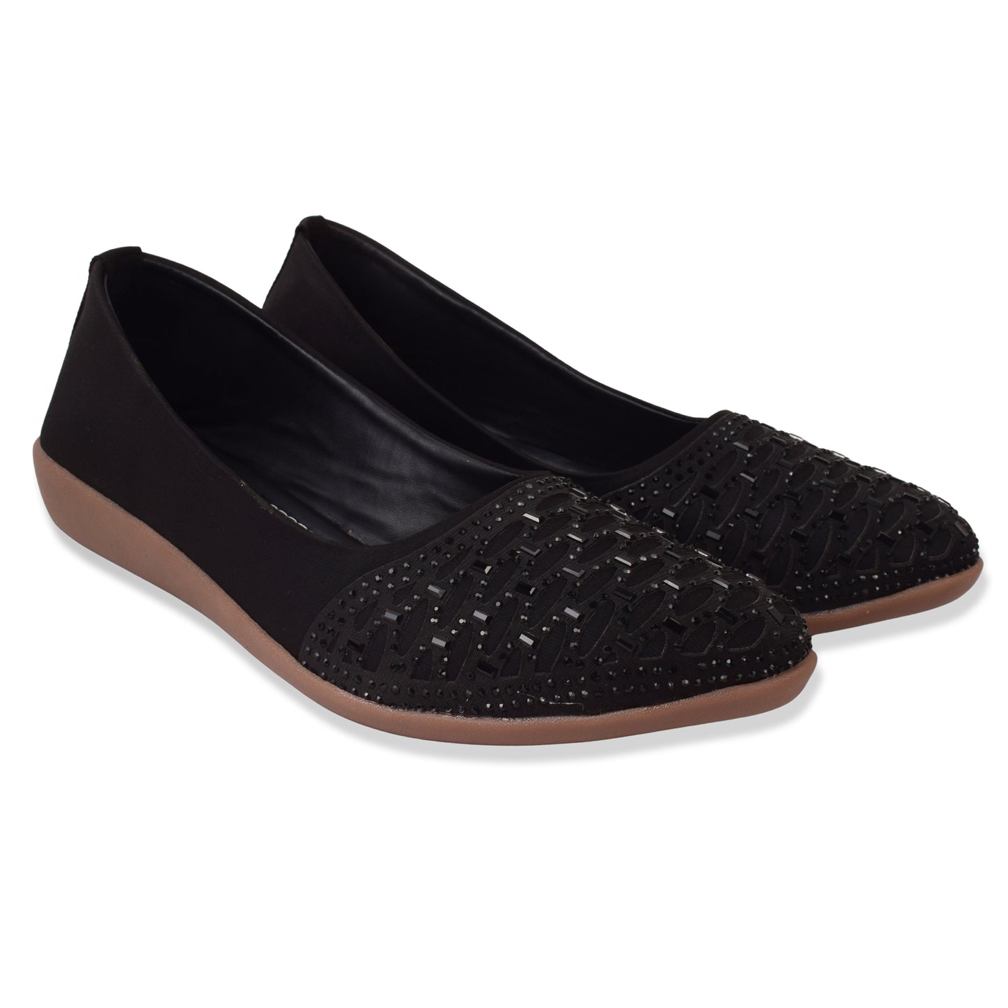 Stunning & Glamorous Siroski Design Flat Ballerinas