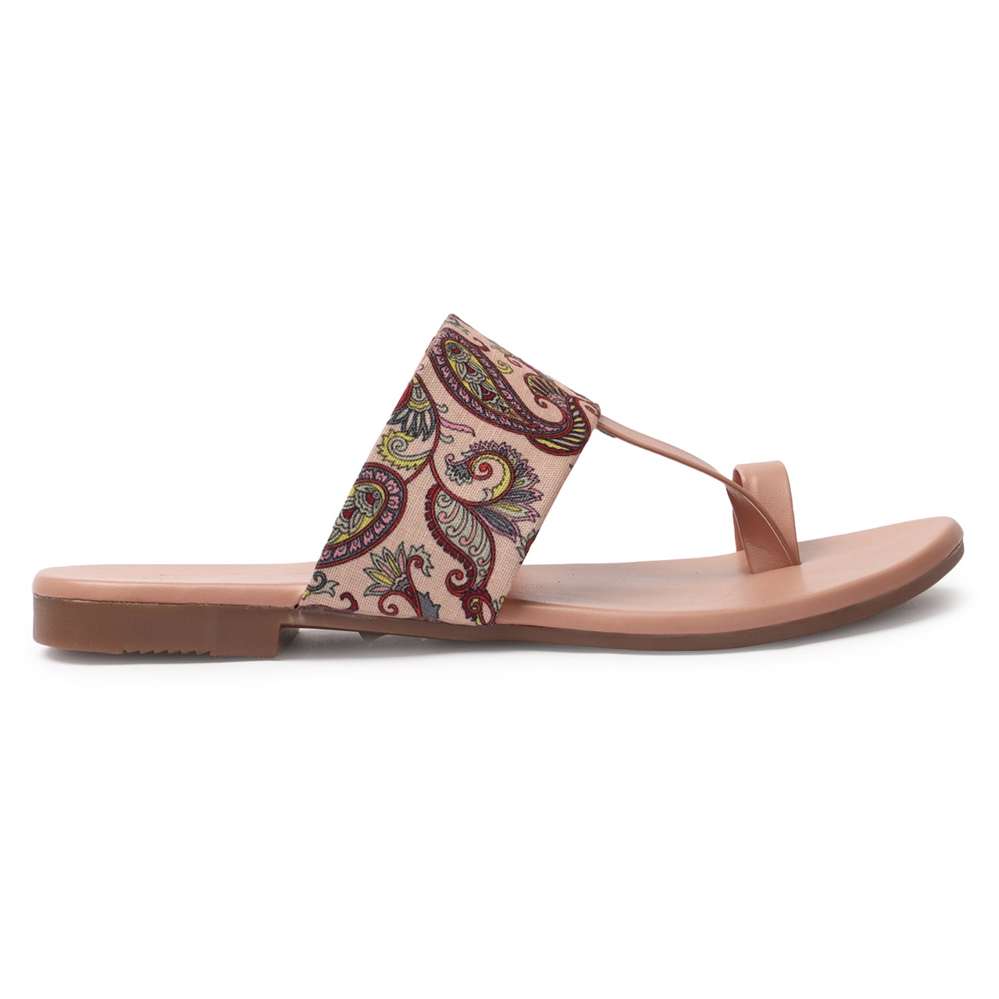 Abstract Design Comfortable & Casual Kolhapuri Printed Flats