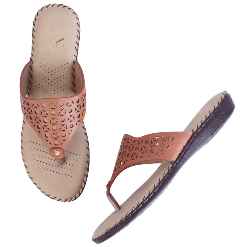 Elegant & Poised Lazer Design Cushion Doctor Slippers