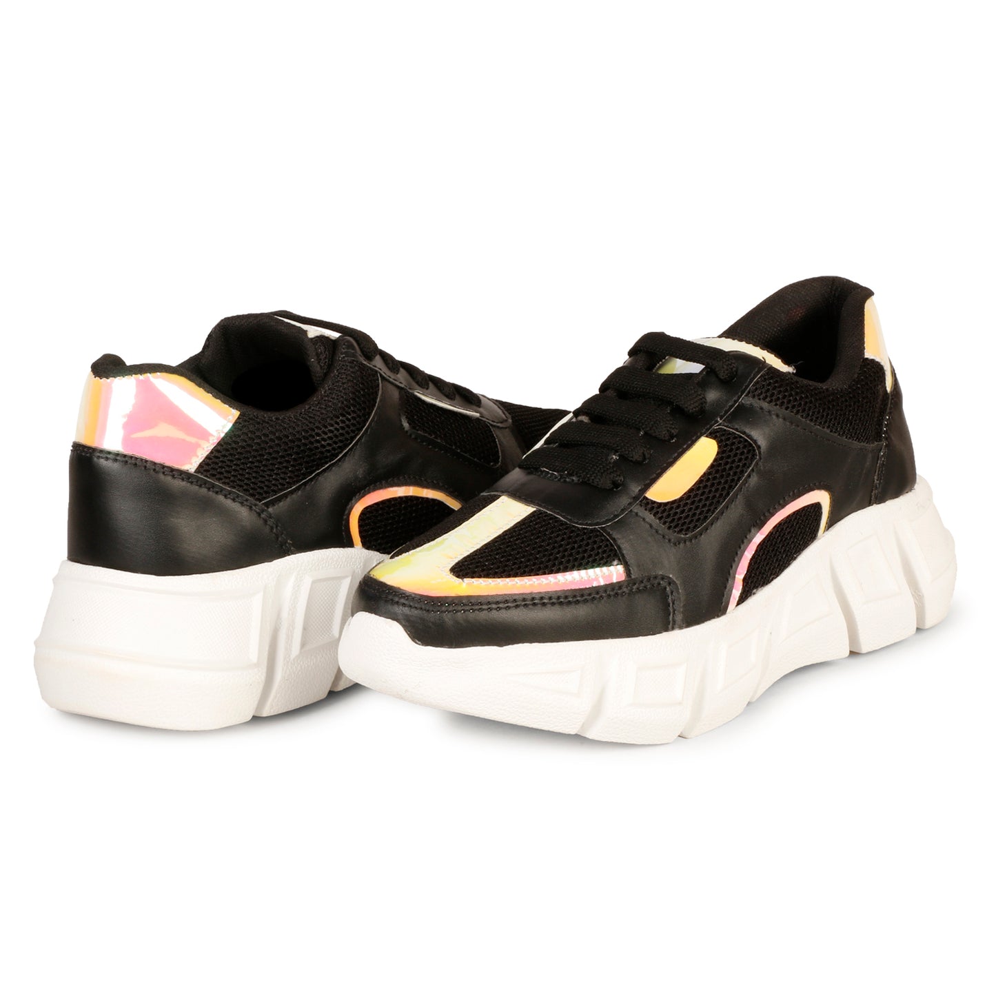 Modern & Trendy Design 100% Vegan Leather Sneakers