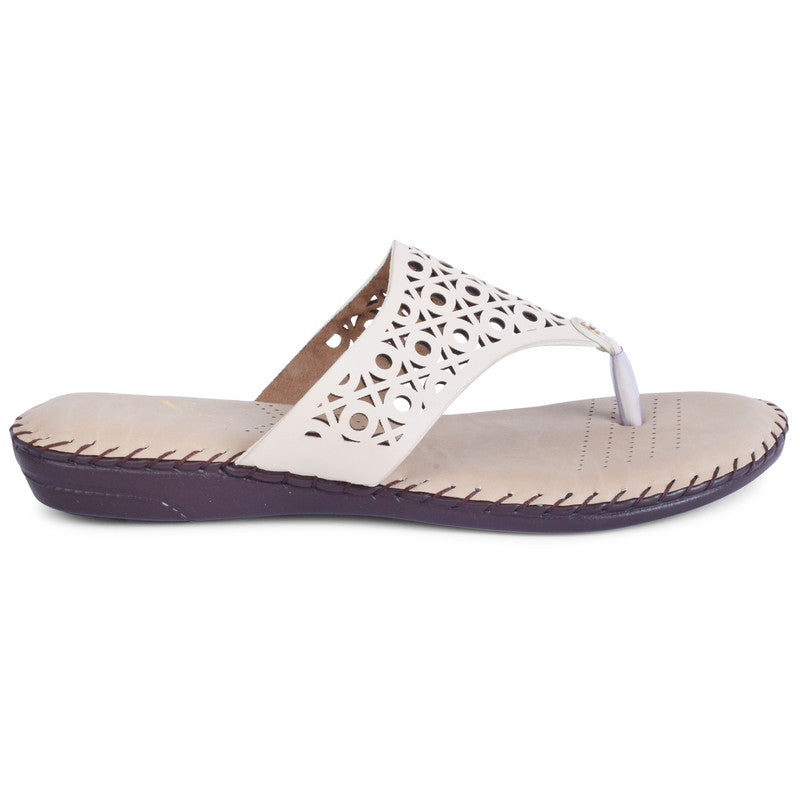 Elegant & Poised Lazer Design Cushion Doctor Slippers
