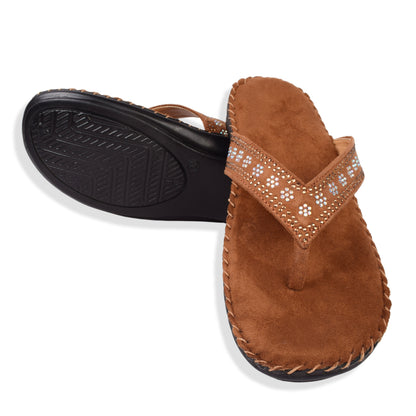 Graceful & Elegant Siroski Design Comfortable Doctor Slippers