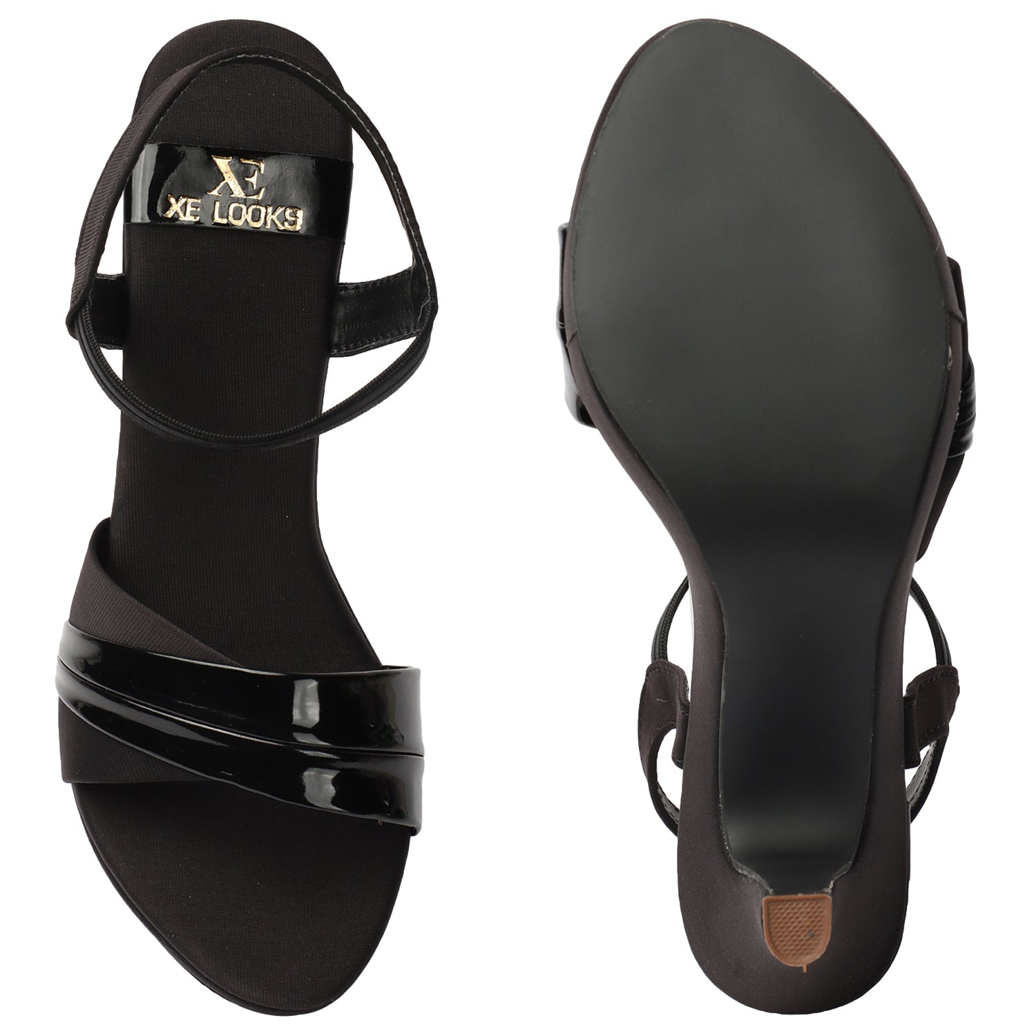 Graceful & Exquisite Design Cut Heels Sandals (4 Inches Heel)