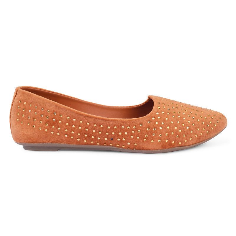 Elegant & Versatile Comfortable Stone Studded Ballerinas