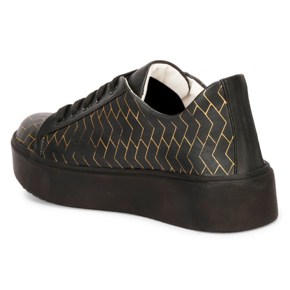 Trendy & Glamorous 100% Vegan Leather Sneakers