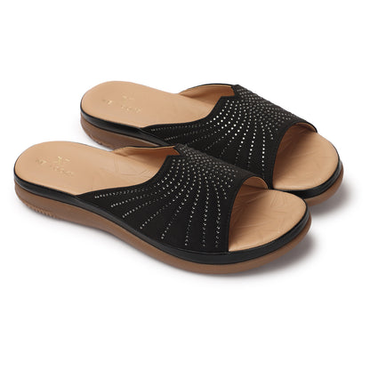 Sleek & Sophisticated Siroski Design Comfortable Doctor Slippers