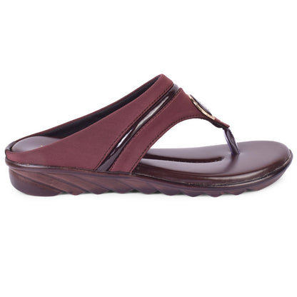 Classy & Timeless Comfortable Lycra Flat Slippers With Stylish Buckle