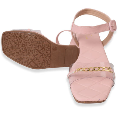 Comfortable & Alluring Chain Design Flat Sandals