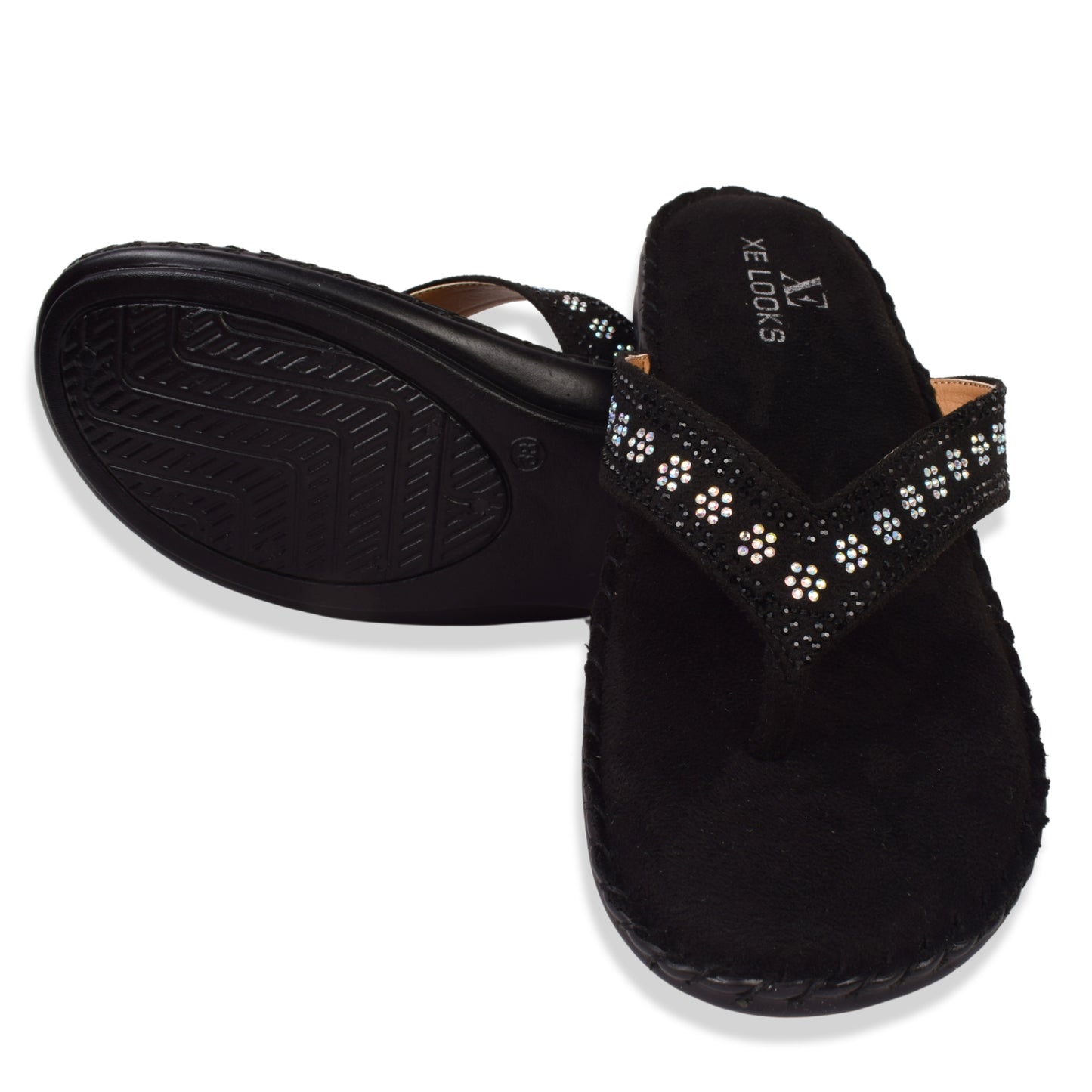 Graceful & Elegant Siroski Design Comfortable Doctor Slippers