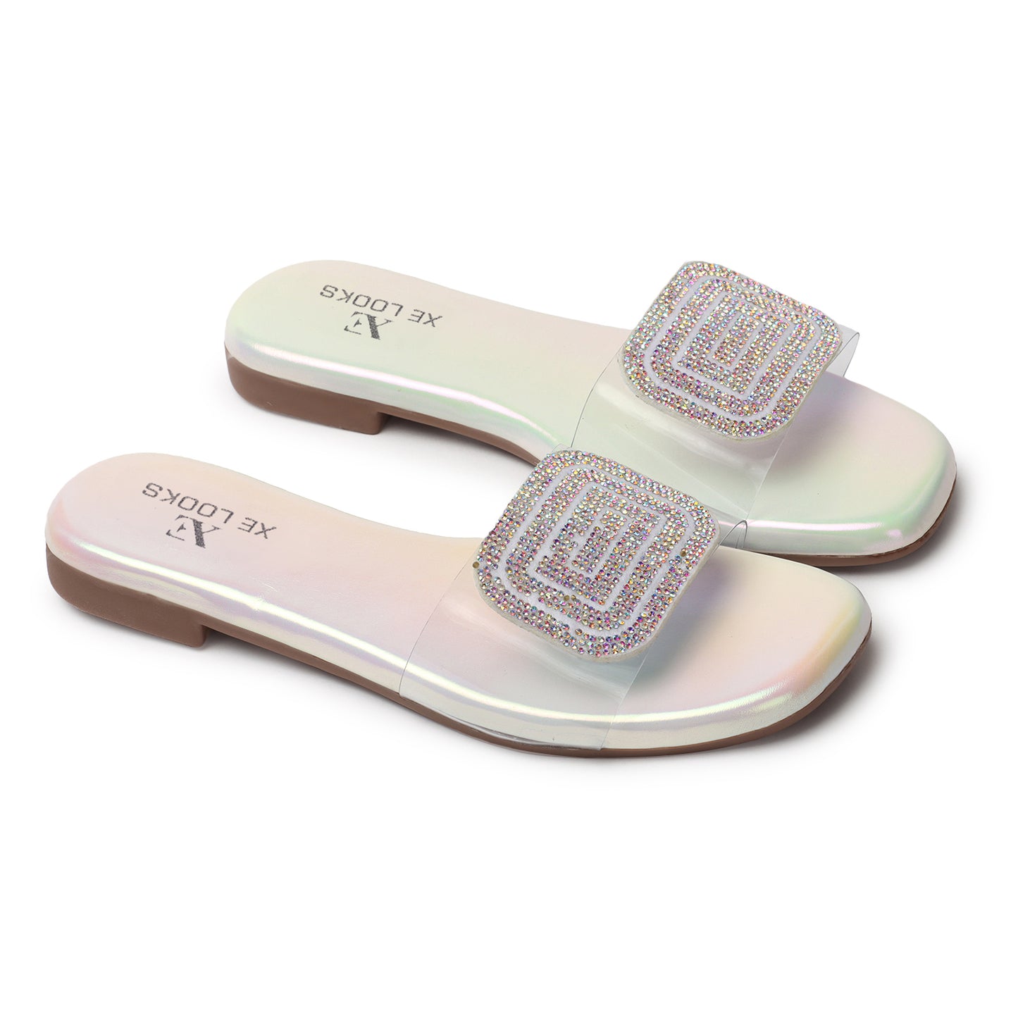 Glamorous & Trendy Embellished Fancy Flat Slippers