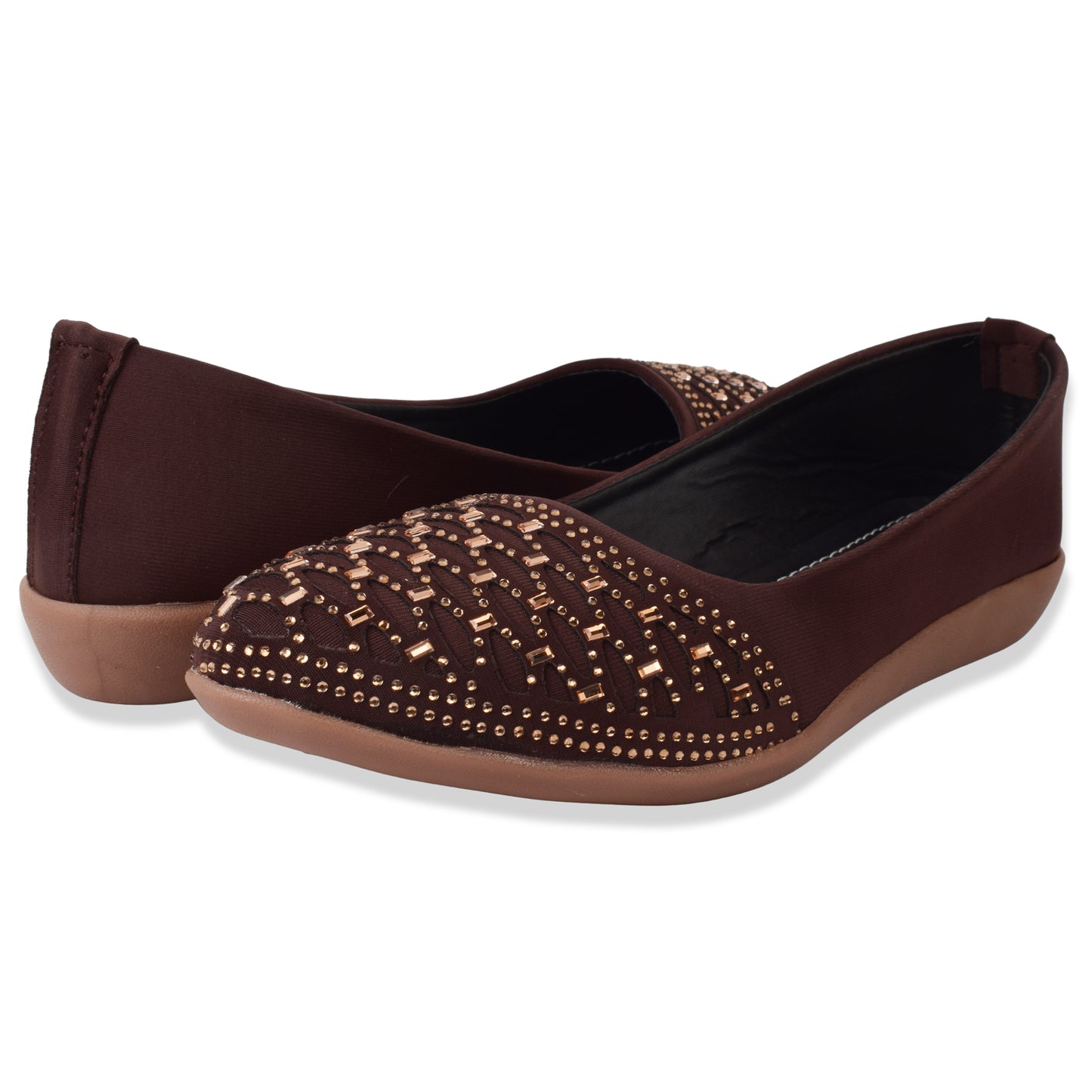 Stunning & Glamorous Siroski Design Flat Ballerinas