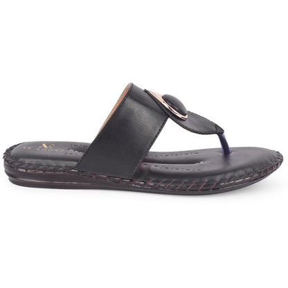 Elegant & Versatile Buckle Design Comfortable Flat Slippers