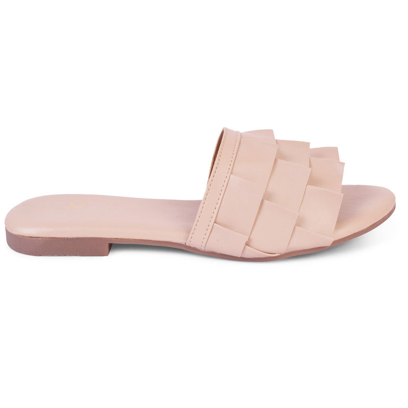 Frill Design Stylish & Lightweight Flat Slippers