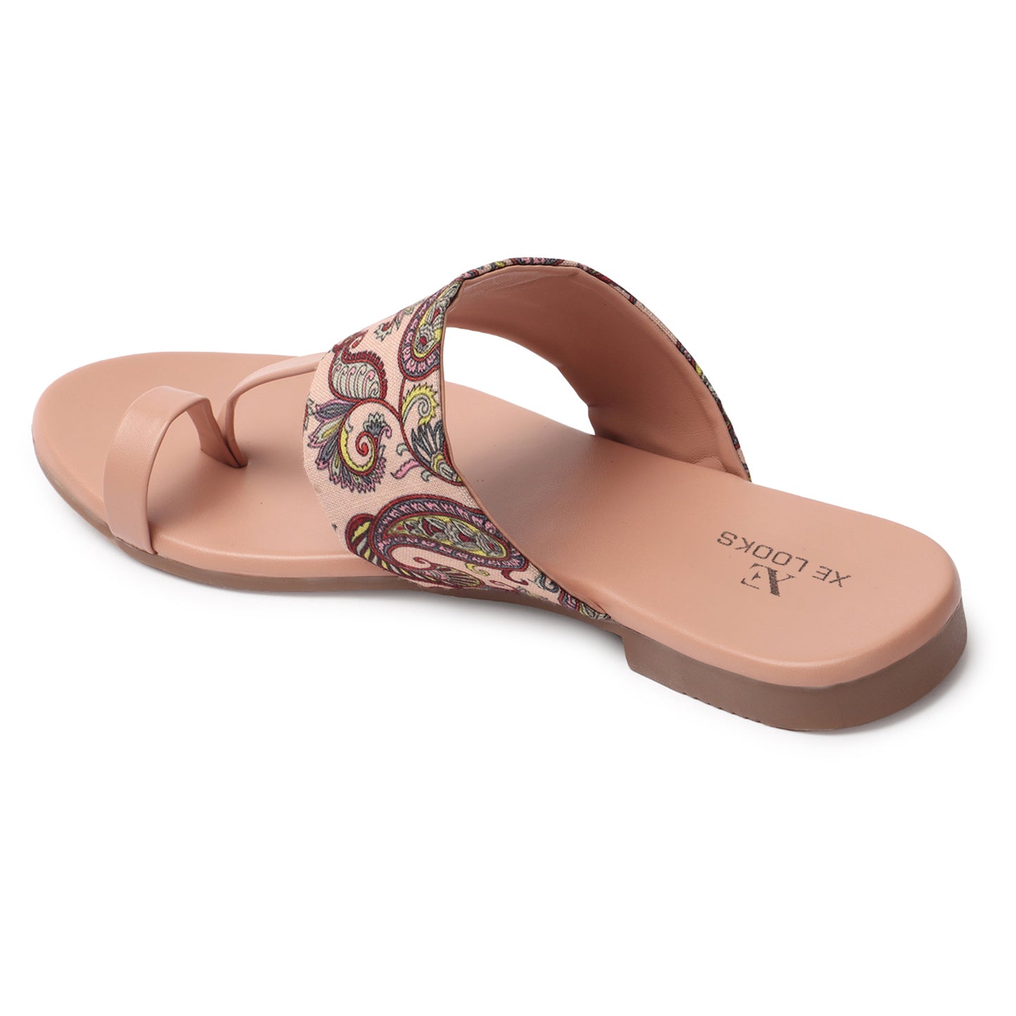 Abstract Design Comfortable & Casual Kolhapuri Printed Flats