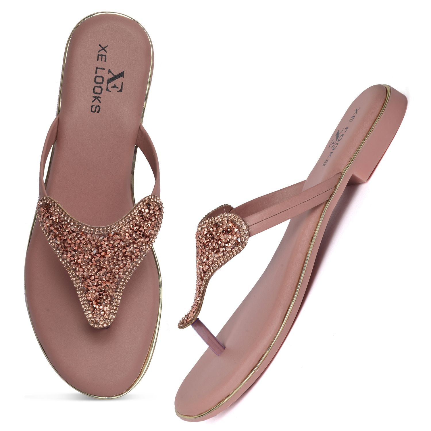 Chic & Glamorous Design Soft Flat Slippers
