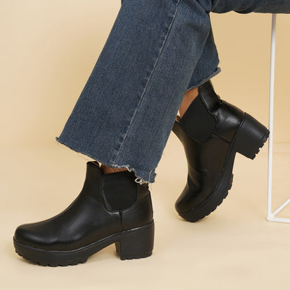 Chic & Exotic Comfortable 100% Vegan Leather Boots