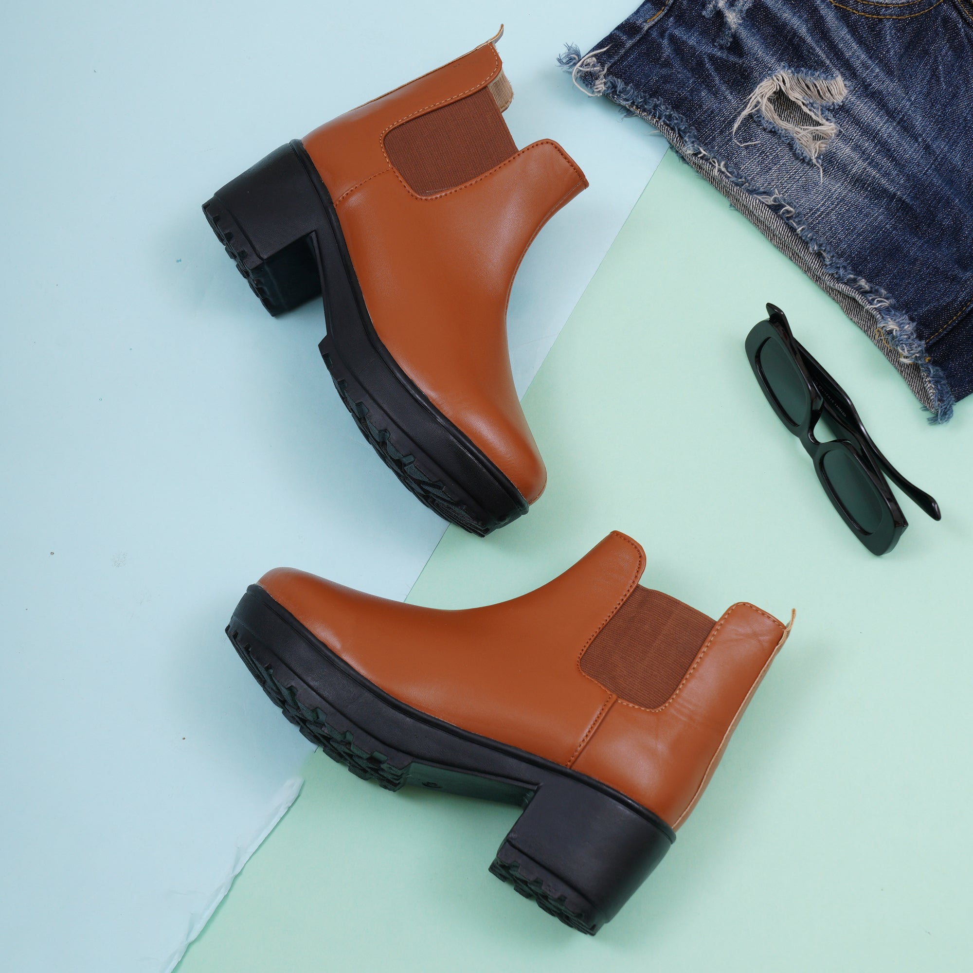 Chic & Exotic Comfortable 100% Vegan Leather Boots