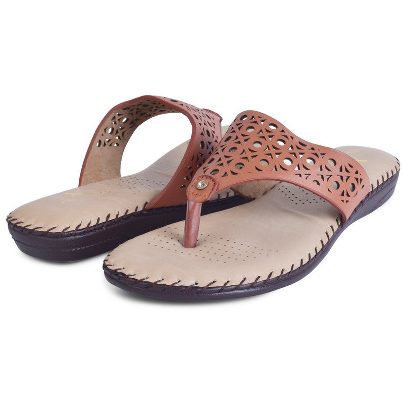 Elegant & Poised Lazer Design Cushion Doctor Slippers