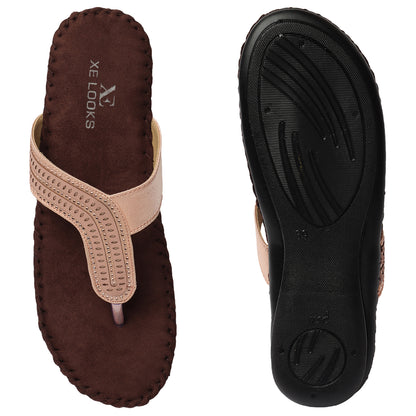 Stunning & Graceful Siroski Design Flat Doctor Slippers