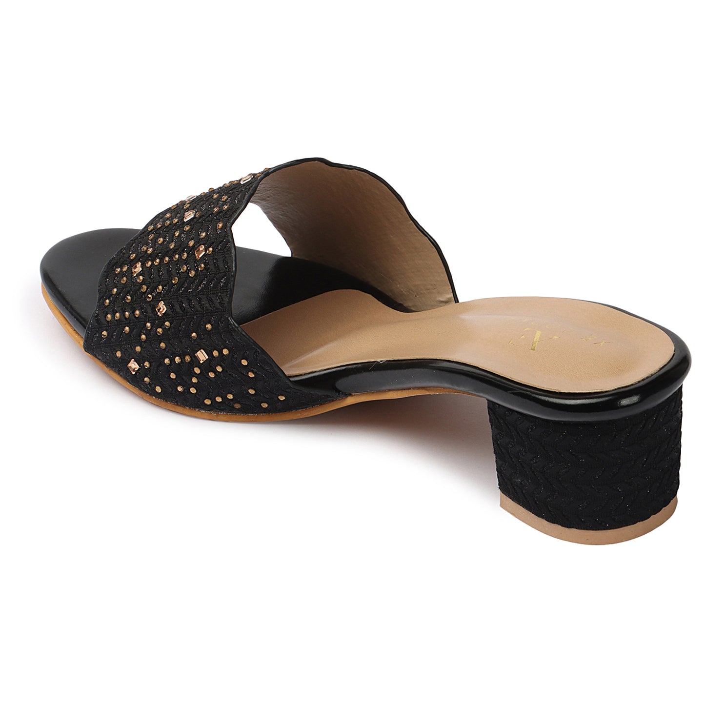 Glamorous & Graceful Comfortable Siroski Slippers With Heels