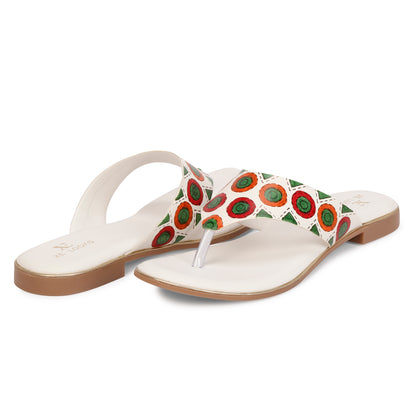 Elegant & Trendy Printed Fashionable Flat Slippers