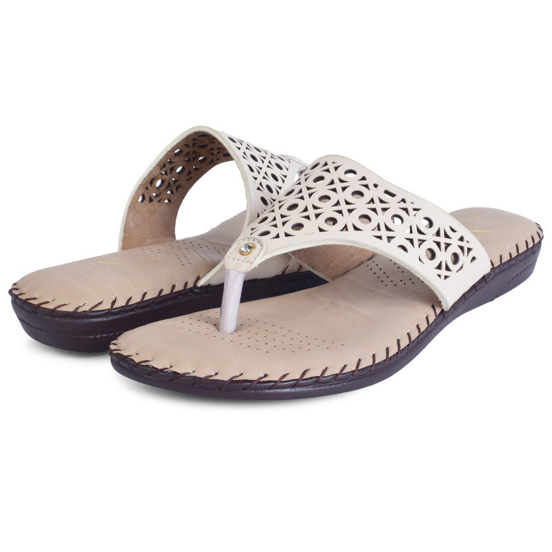 Elegant & Poised Lazer Design Cushion Doctor Slippers