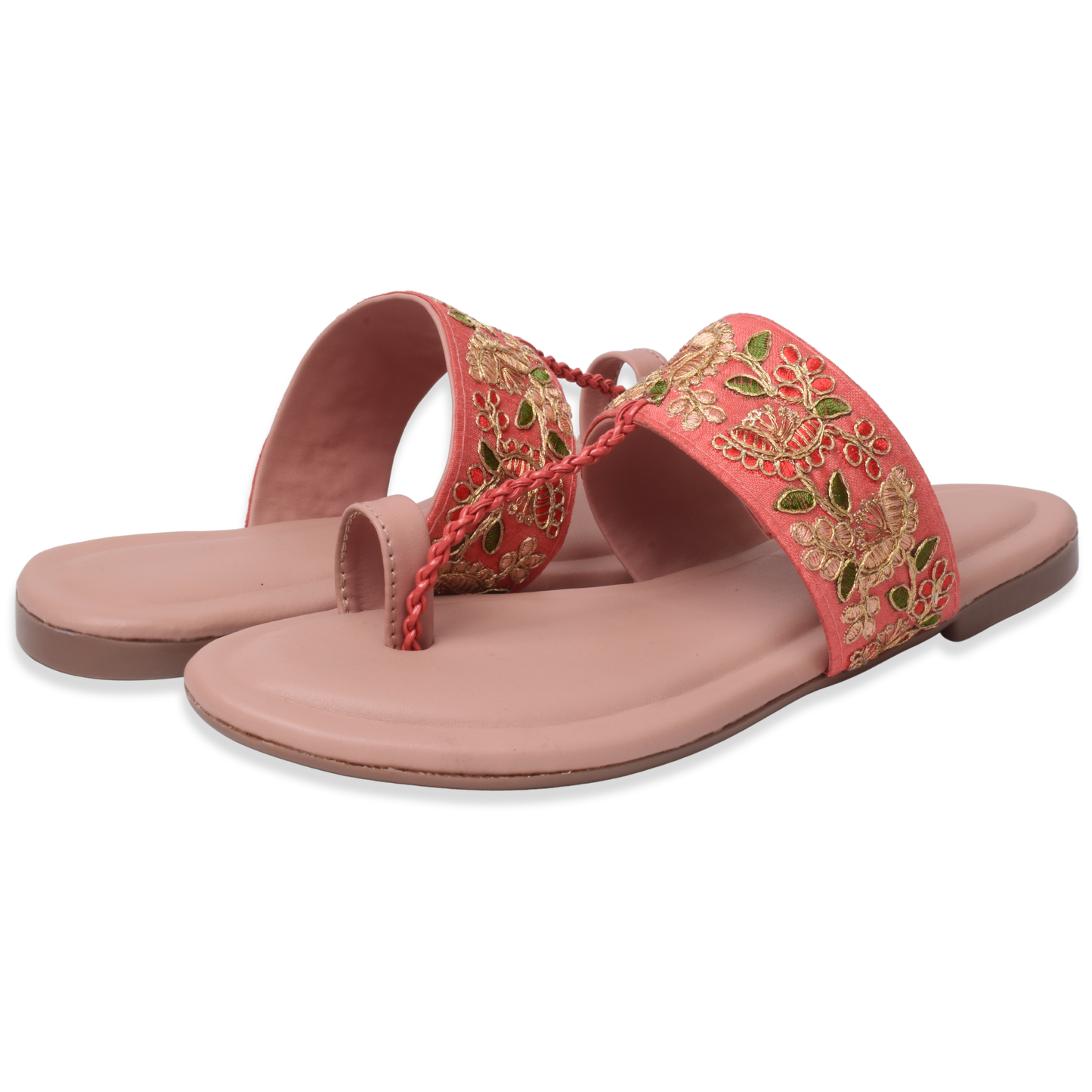 Elegant & Stunning Ethnic Embroidered Design Flat Slipper