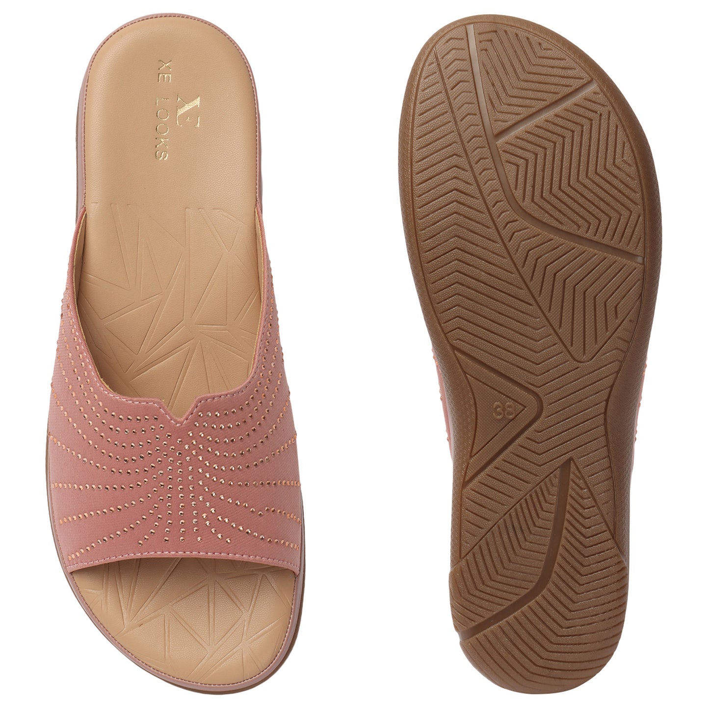 Sleek & Sophisticated Siroski Design Comfortable Doctor Slippers