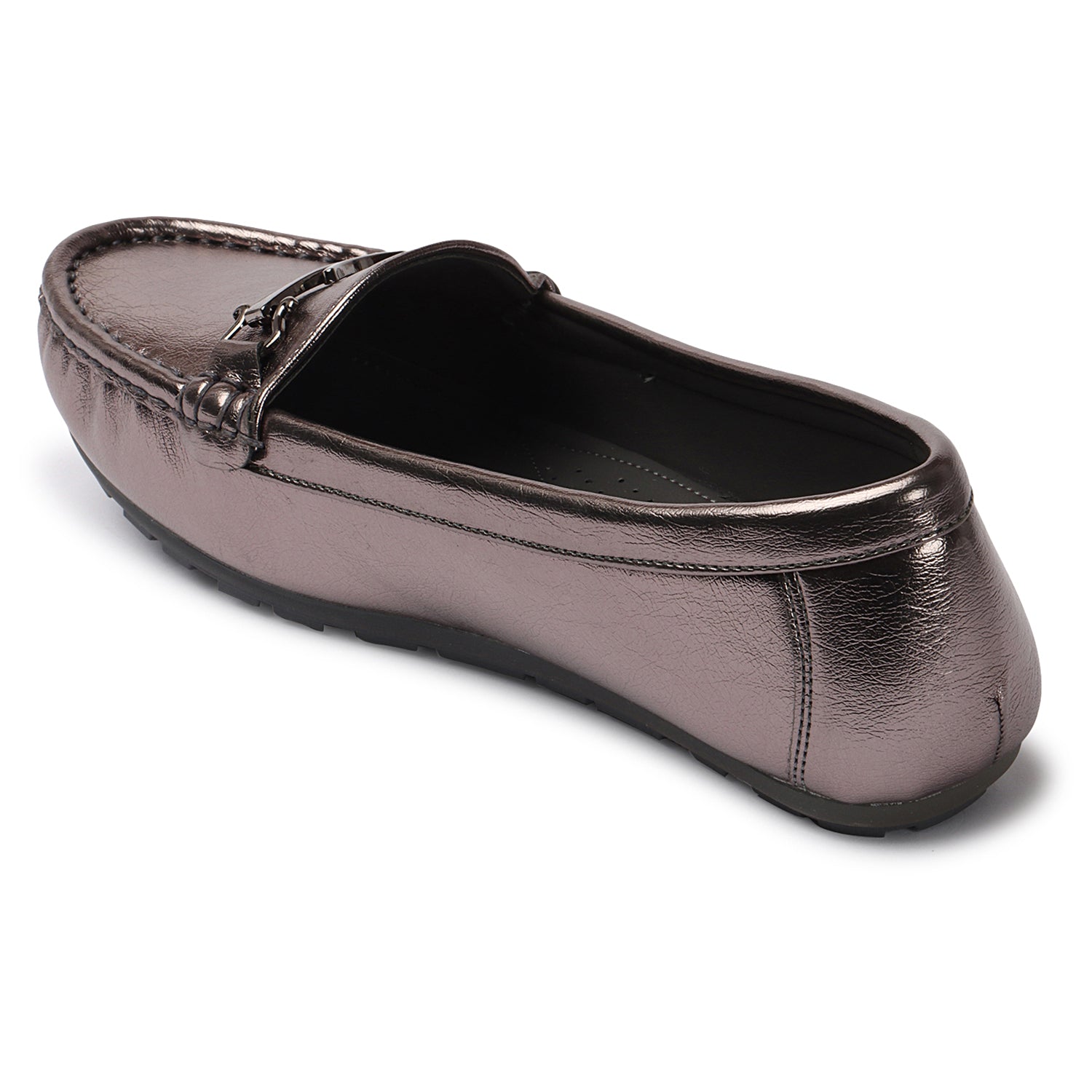 Chic & Elegant Textured Loafers With Cushioned Footbed