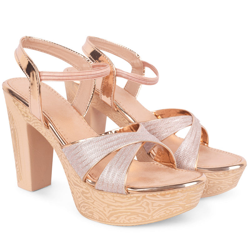 Elegant & Chic Fancy Block High Heels Sandals