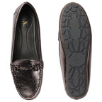 Chic & Elegant Textured Loafers With Cushioned Footbed