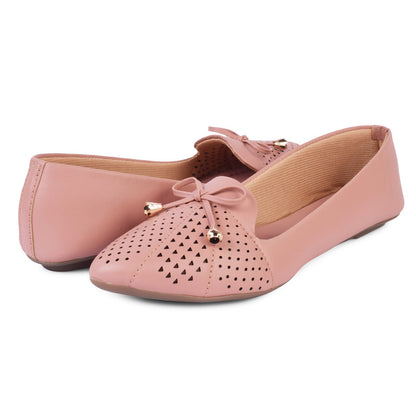 Trendy Lazer Casual Ballerinas With Bow Design