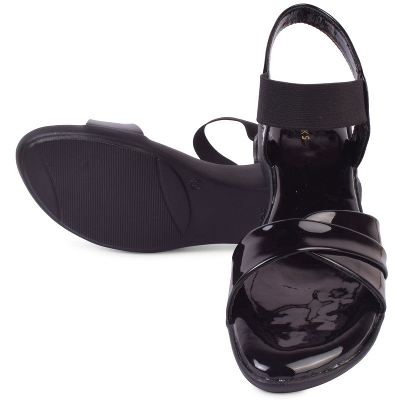 Trendy & Comfortable Patent Leather Sandals