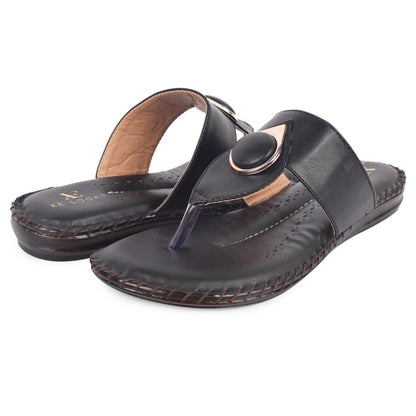 Elegant & Versatile Buckle Design Comfortable Flat Slippers