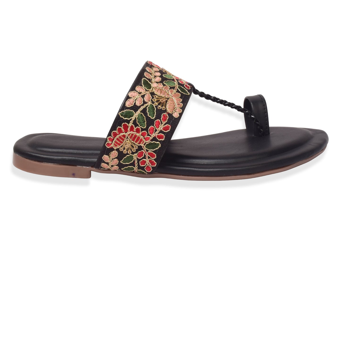 Elegant & Stunning Ethnic Embroidered Design Flat Slipper