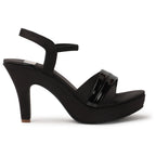 Graceful & Exquisite Design Cut Heels Sandals (4 Inches Heel)