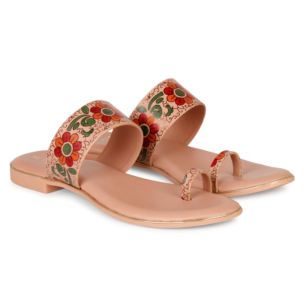 Elegant & Comfortable Batik Print Flat Fashion Slippers