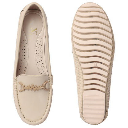 Textured Design Comfortable & Graceful Loafers With Heels