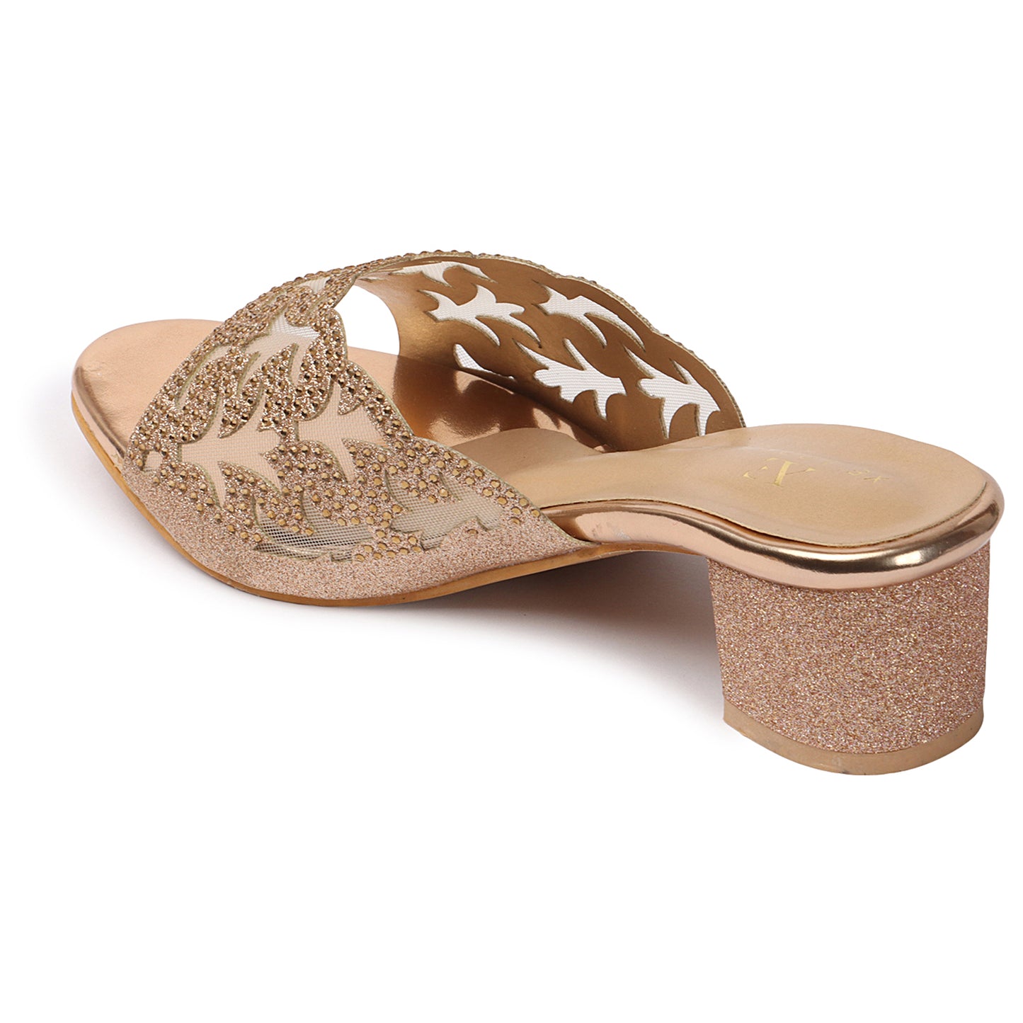 Comfortable & Stylish Siroski Slippers With Short Heels