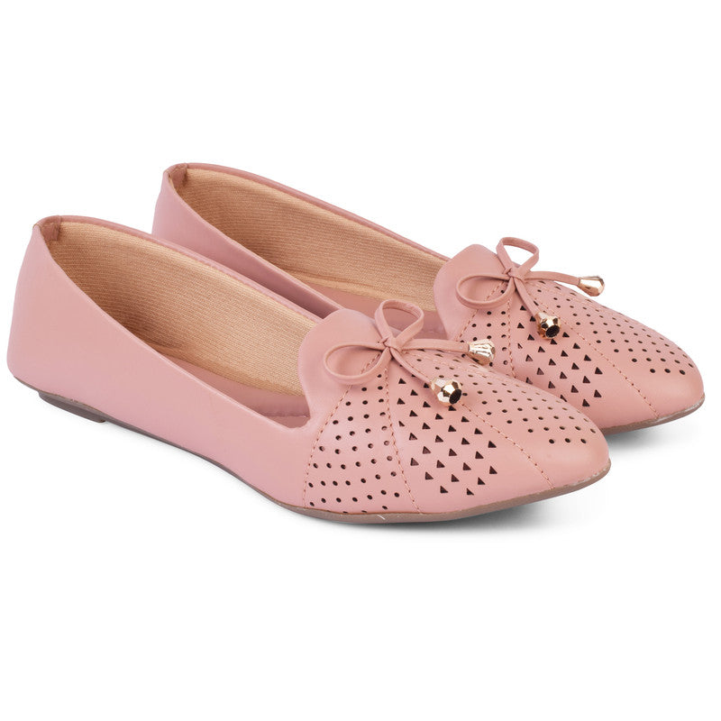 Trendy Lazer Casual Ballerinas With Bow Design