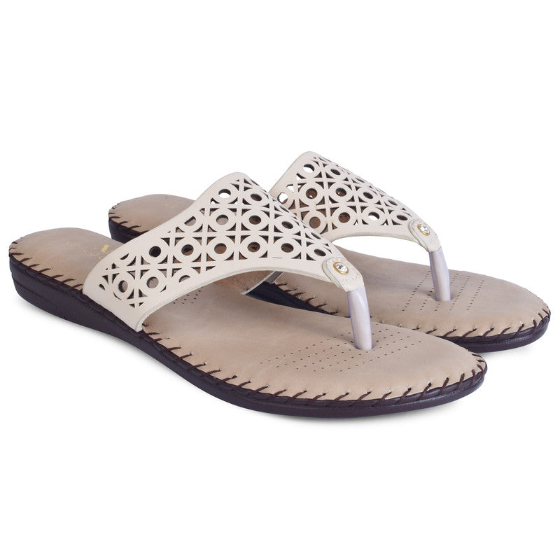 Elegant & Poised Lazer Design Cushion Doctor Slippers