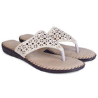 Elegant & Poised Lazer Design Cushion Doctor Slippers