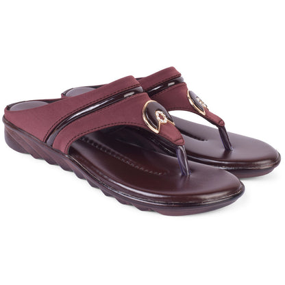 Classy & Timeless Comfortable Lycra Flat Slippers With Stylish Buckle