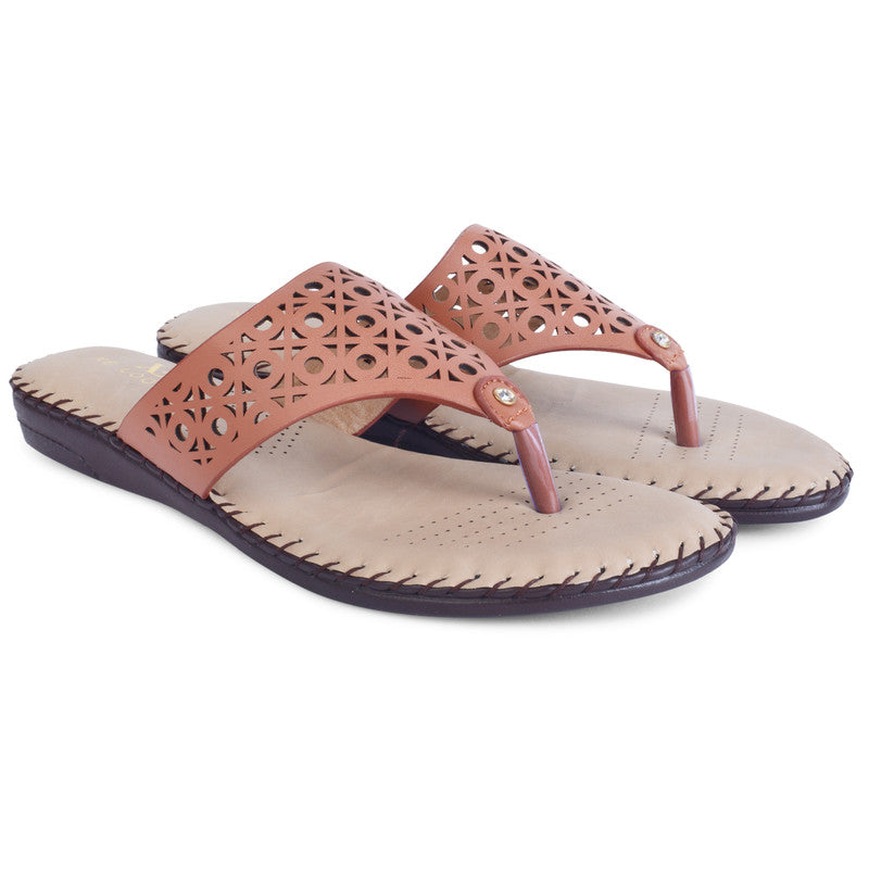 Elegant & Poised Lazer Design Cushion Doctor Slippers