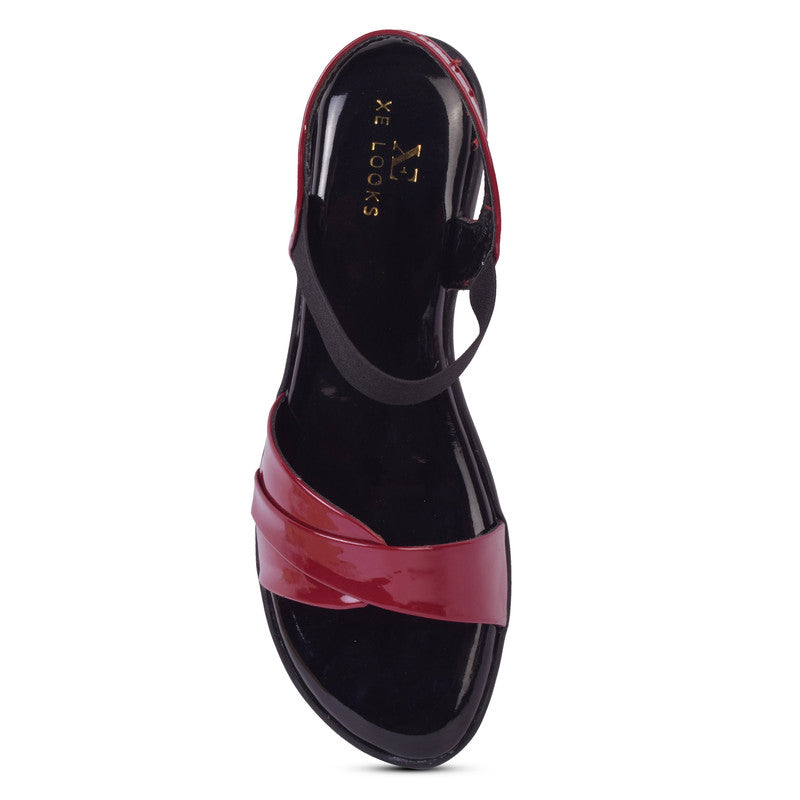 Trendy & Comfortable Patent Leather Sandals